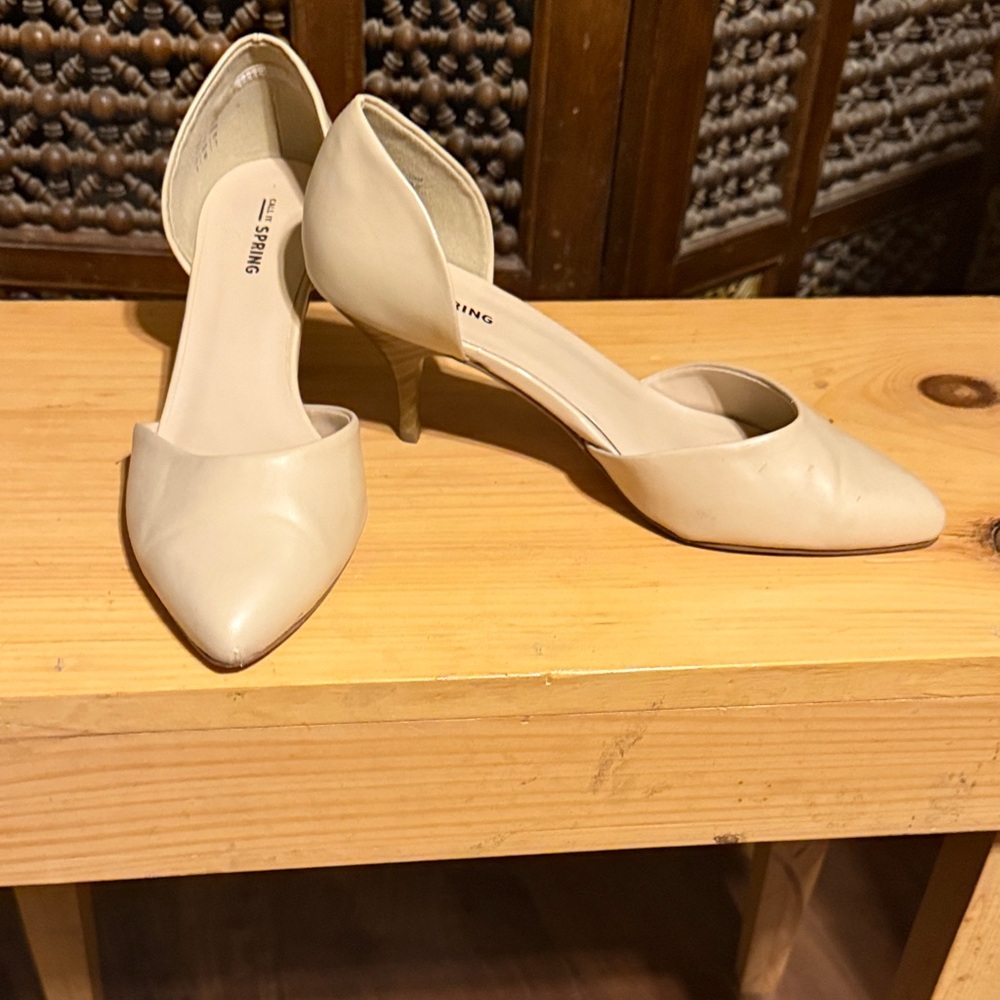 Call It Spring Cream Heels